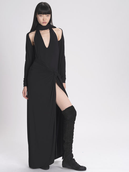 Jersey Long Shrug Black